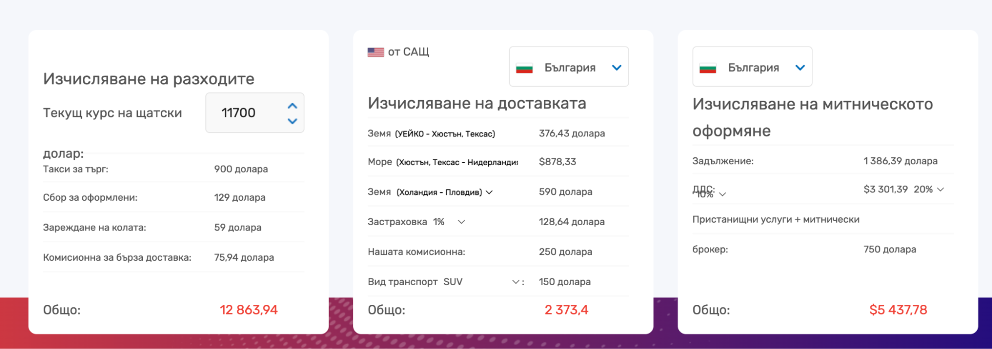 Покупка на кола от Щатите